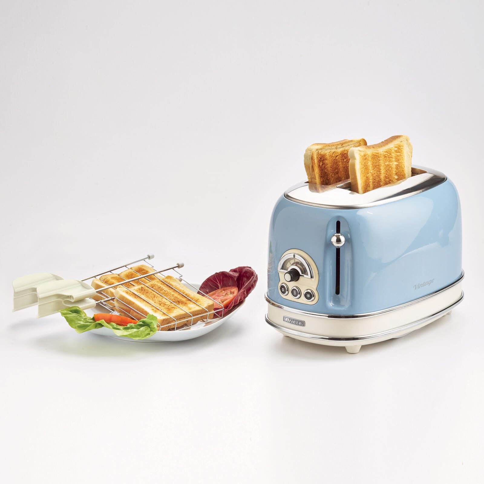 Ariete Vintage 2-Schlitz-Toaster - blau