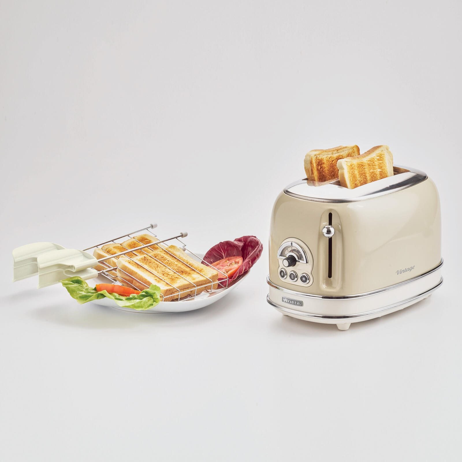 Ariete Vintage 2-Schlitz-Toaster - cream