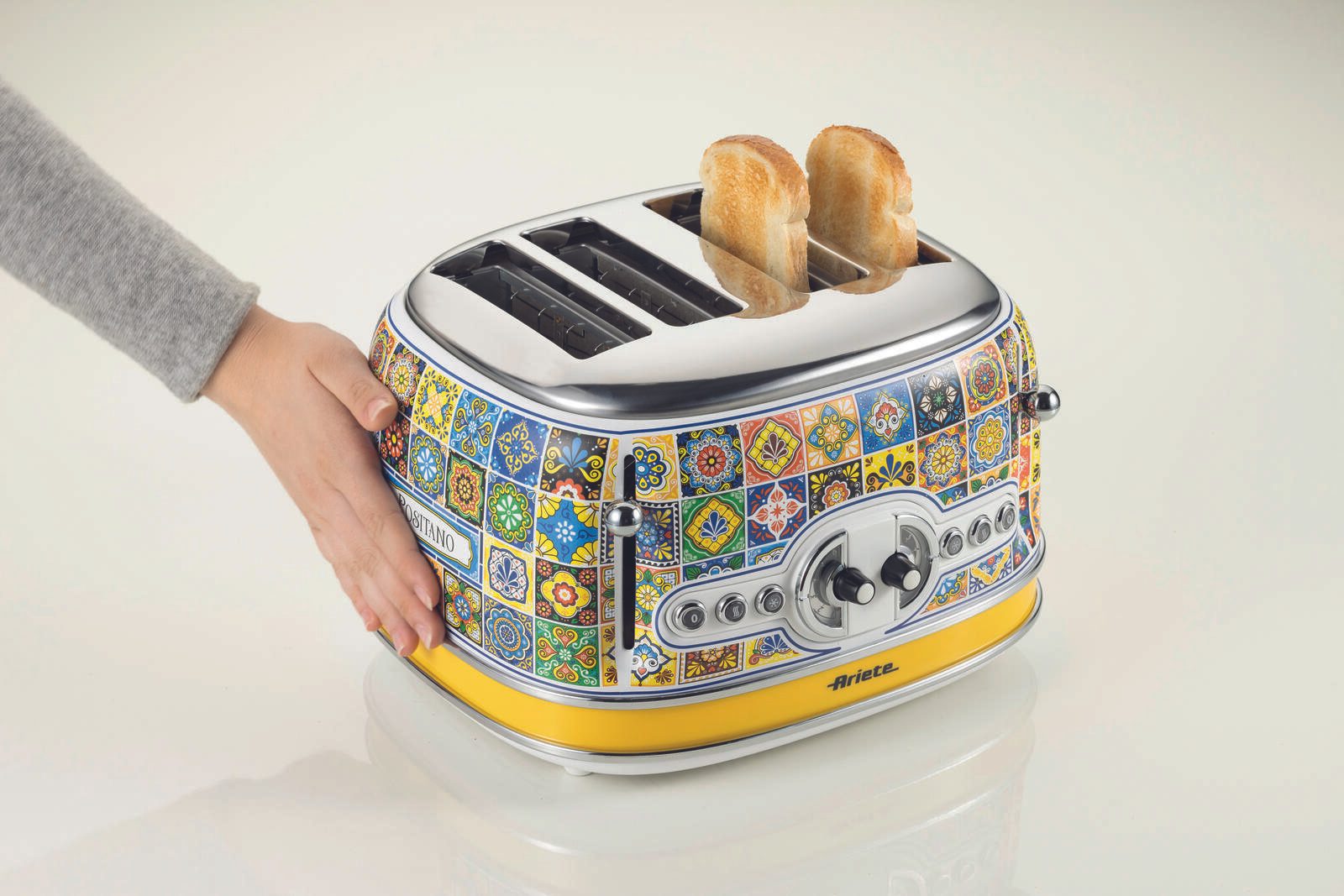 Ariete Vintage 4-Schlitz-Toaster - Positano Design