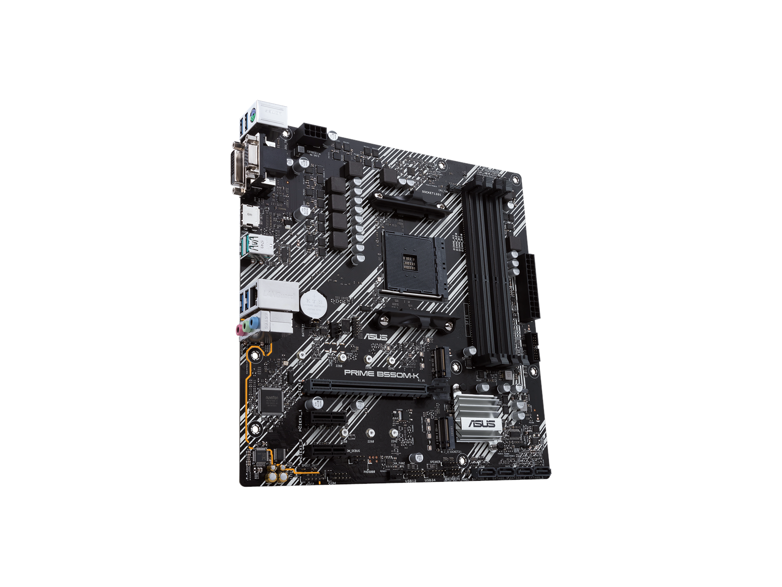 ASUS PRIME B550M-K Mainboard - AMD B550 - AMD AM4 socket - DDR4 RAM - Micro-ATX