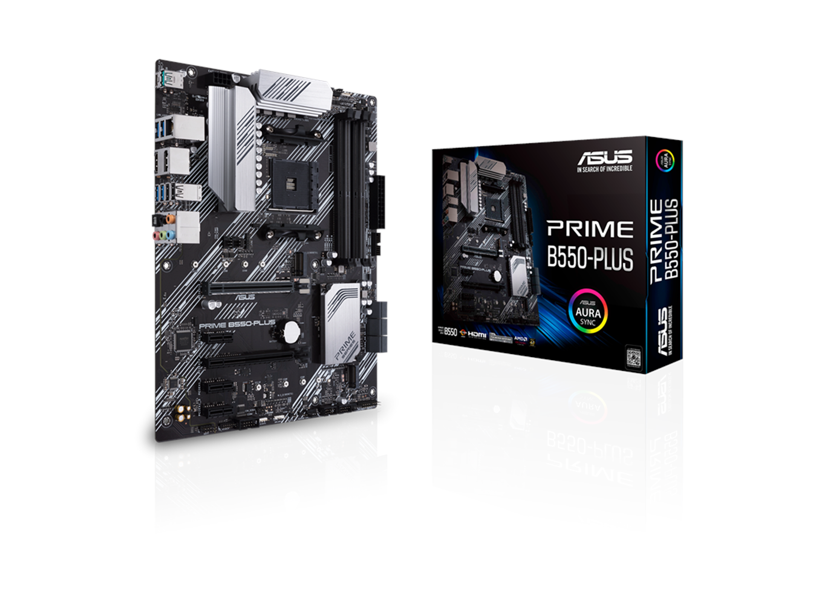 ASUS PRIME B550-PLUS Mainboard - AMD B550 - AMD AM4 socket - DDR4 RAM - ATX