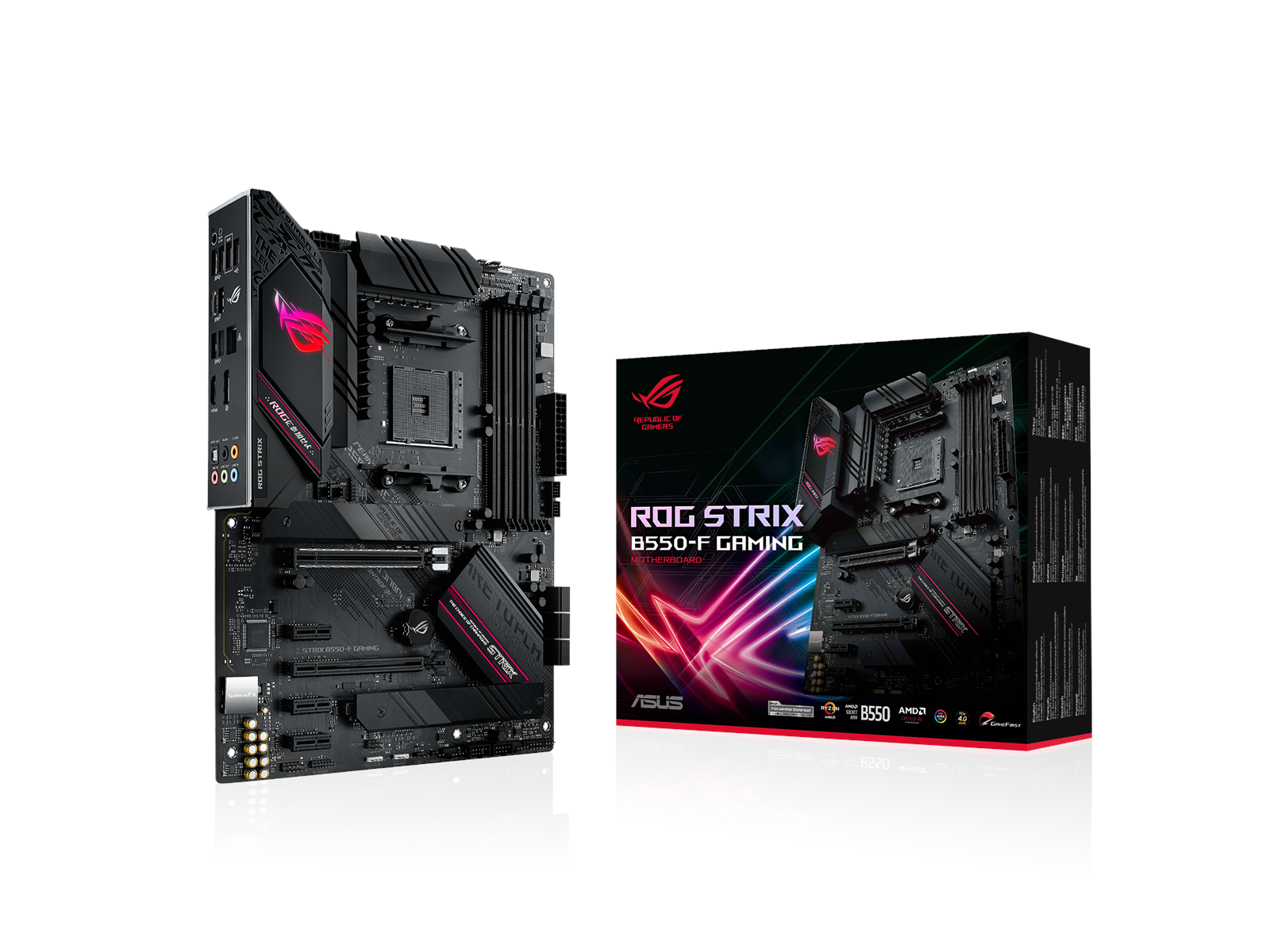ASUS ROG STRIX B550-F GAMING Mainboard - AMD B550 - AMD AM4 socket - DDR4 RAM - ATX