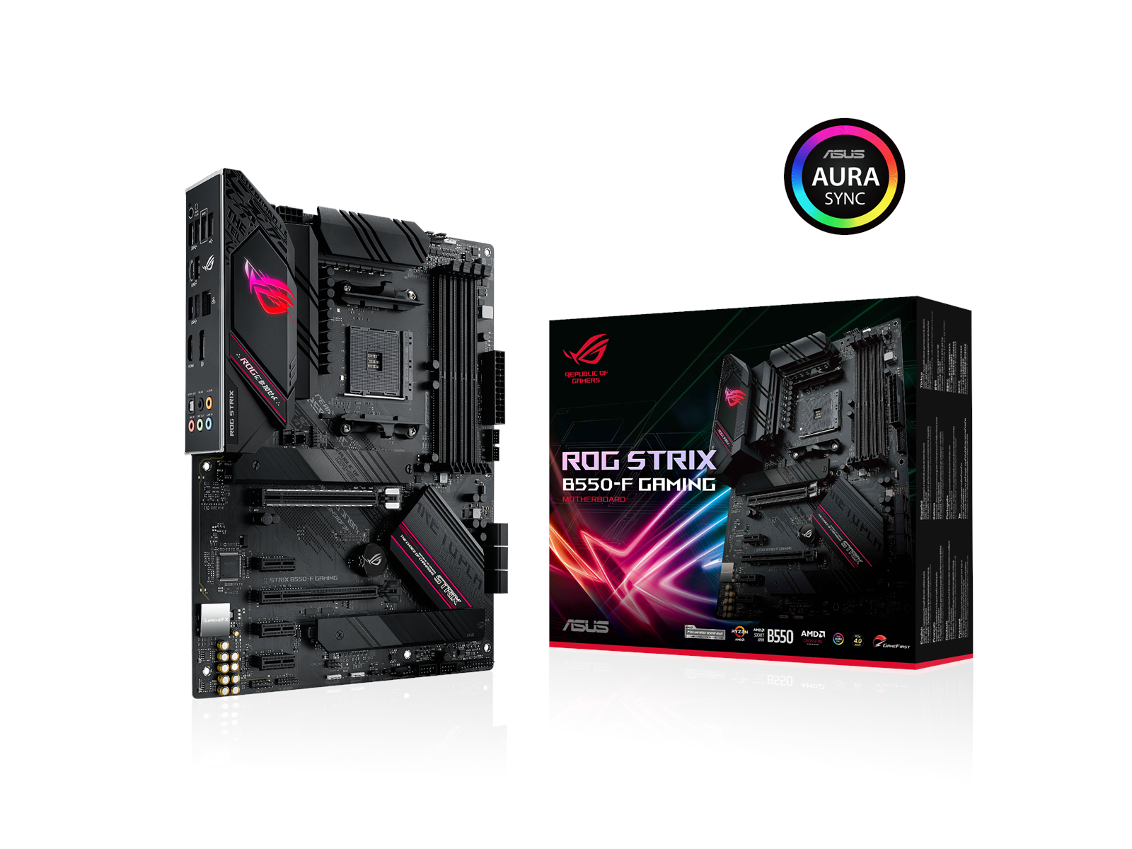 ASUS ROG STRIX B550-F GAMING Mainboard - AMD B550 - AMD AM4 socket - DDR4 RAM - ATX