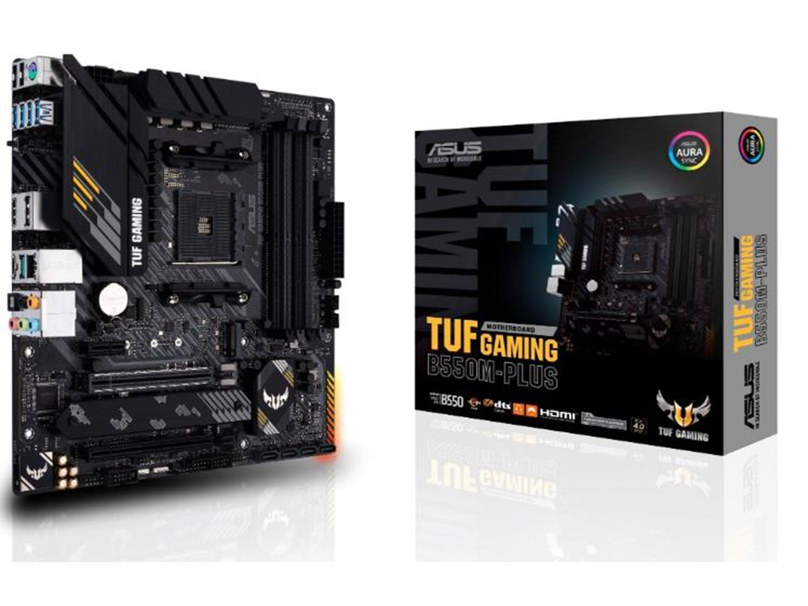 ASUS TUF GAMING B550M-PLUS Mainboard - AMD B550 - AMD AM4 socket - DDR4 RAM - Micro-ATX