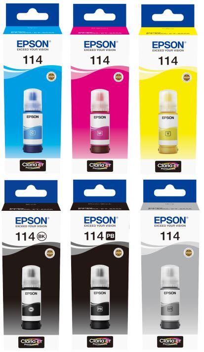 Epson Original EcoTank 114 Nachfülltinte - 6er Multipack