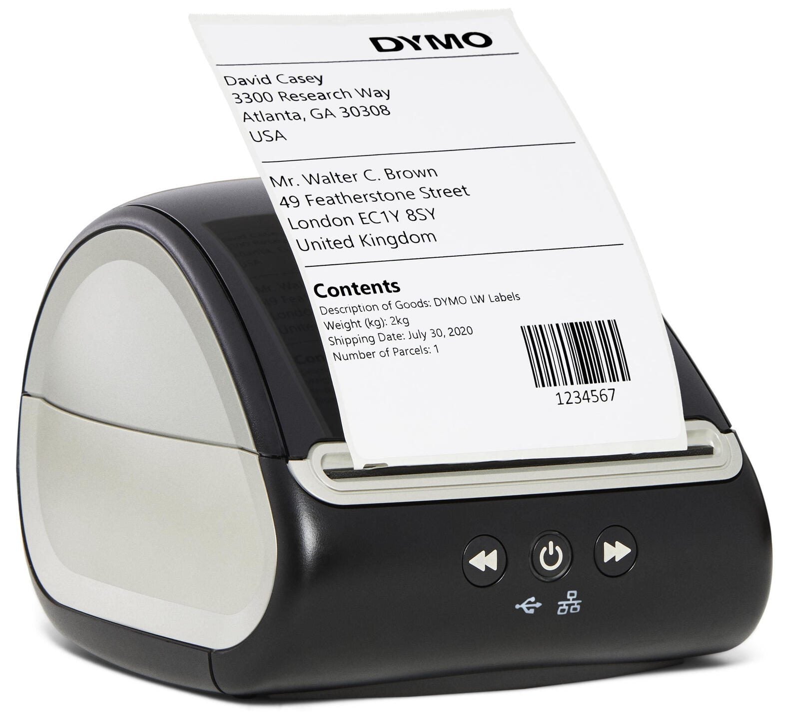 DYMO® LabelWriter™ 5XL, Etikettendrucker für bis zu 53 Etiketten/Minute, USB & Ethernet, 300 dpi. Thermodirekt, für Etik
