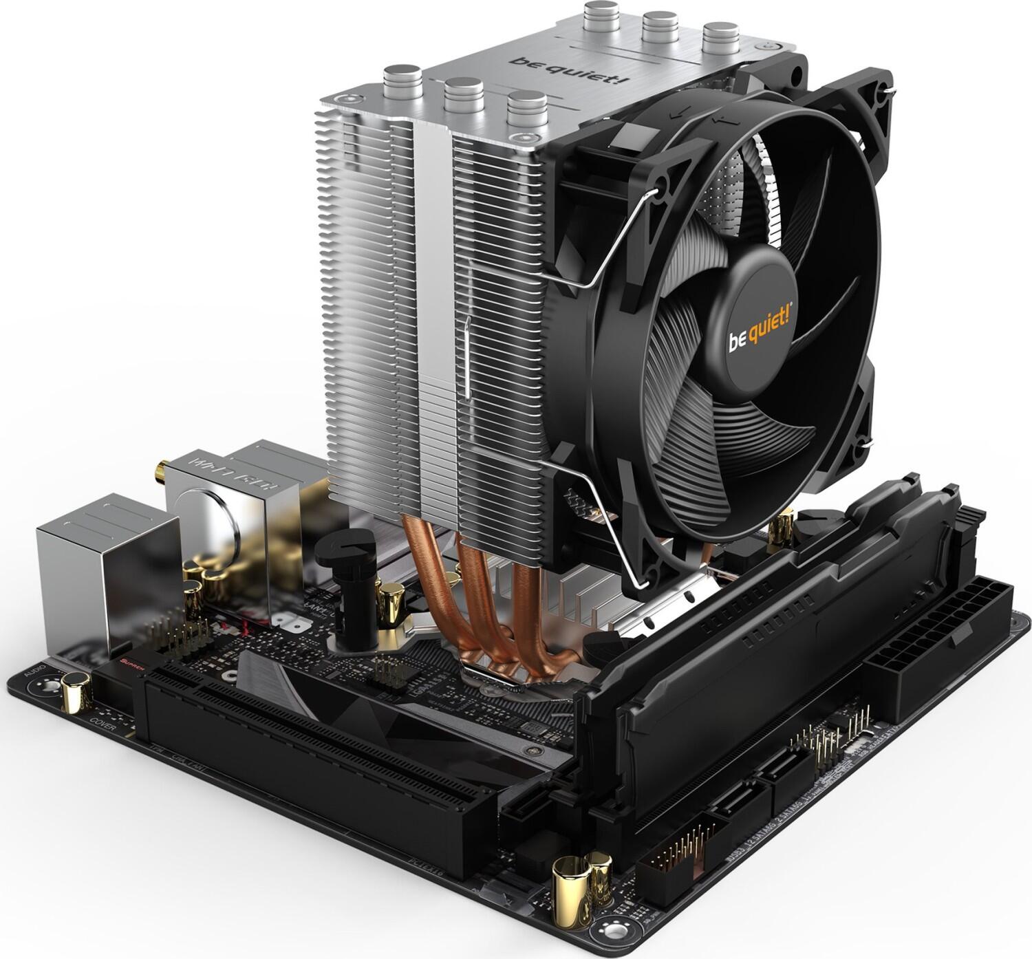 be quiet Luftkühler Pure Rock Slim 2 92mm 130W TDP silber-schwarz