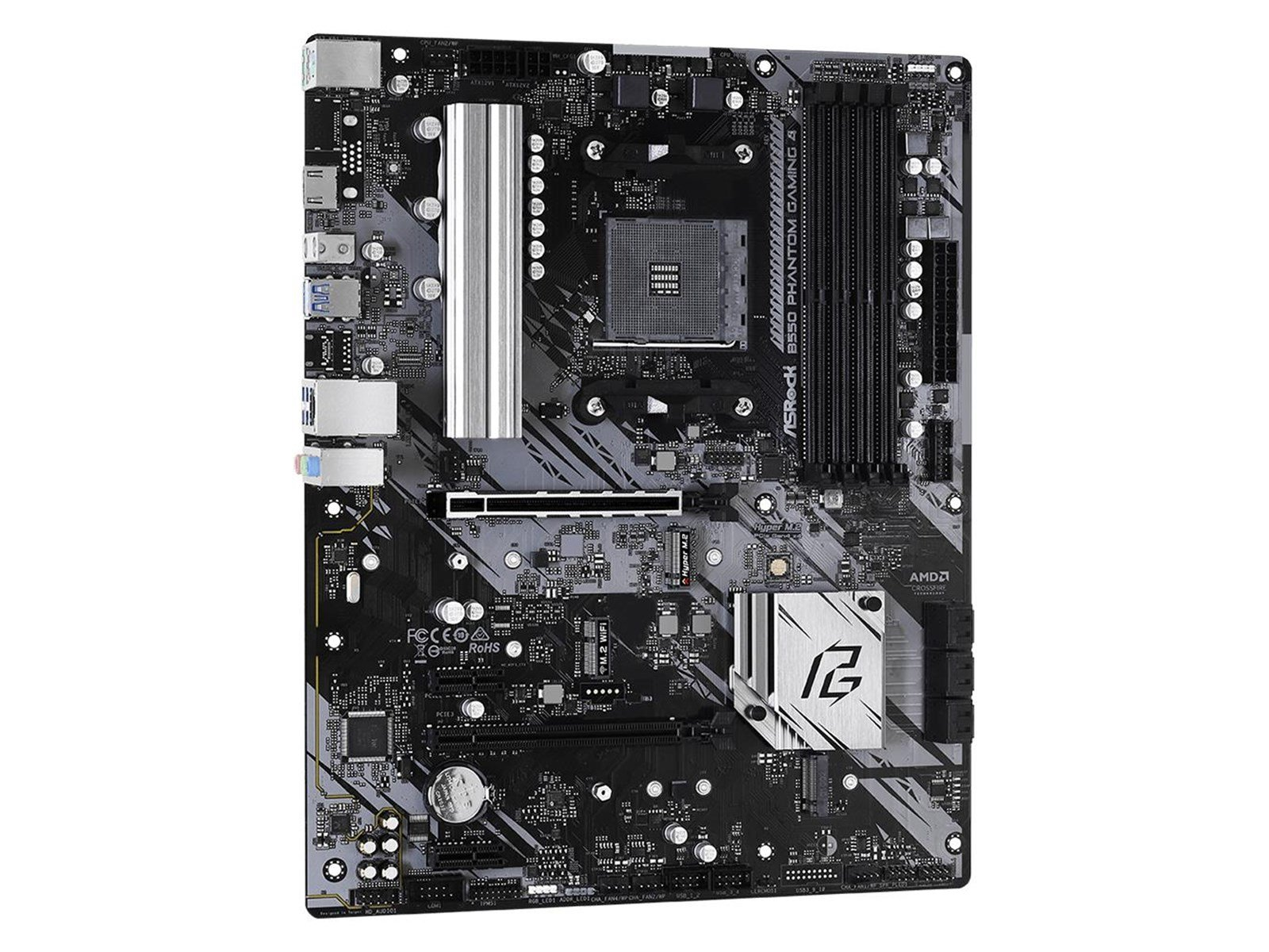 ASRock B550 PHANTOM GAMING 4 Mainboard - AMD B550 - AMD AM4 socket - DDR4 RAM - ATX
