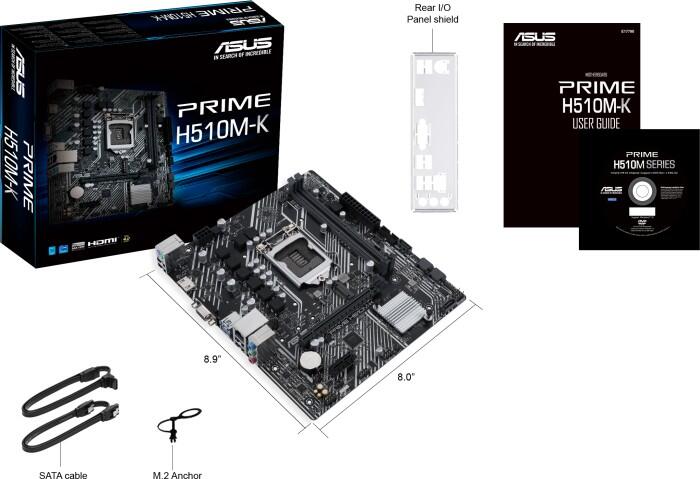 ASUS Prime H510M-K mATX Mainboard Sockel 1200