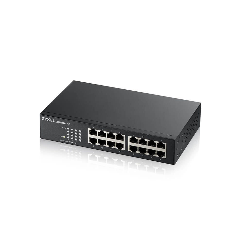 Zyxel Switch 16-Port Gigabit Ethernet lüfterlos unmanaged