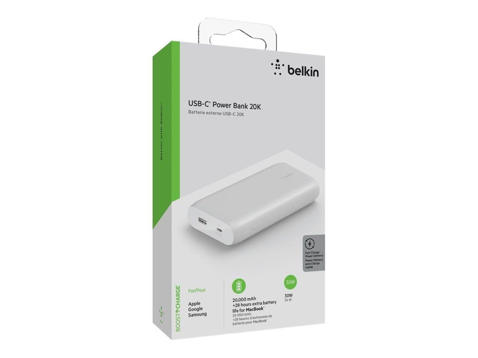 Belkin POWER DELIVERY POWER BANK 20.000 MAH 30W Powerbank (Akku) - 20000 mAh