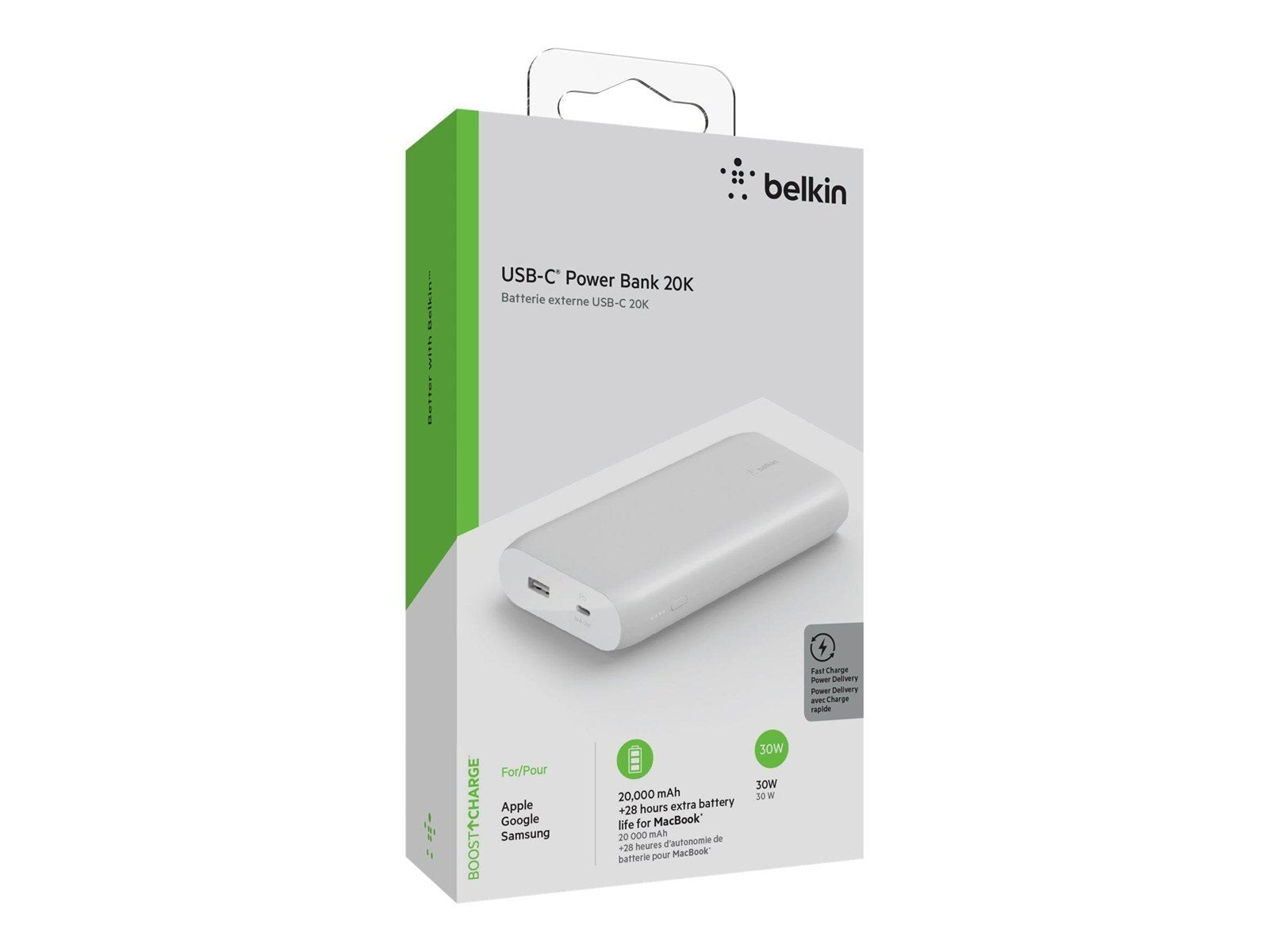 Belkin POWER DELIVERY POWER BANK 20.000 MAH 30W Powerbank (Akku) - 20000 mAh
