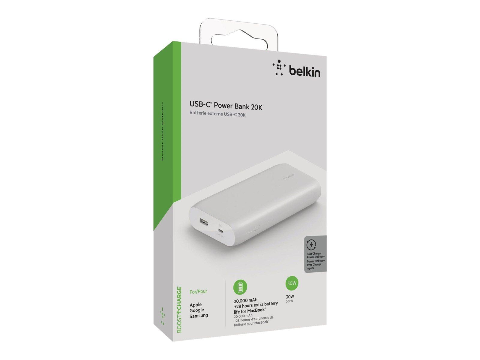 Belkin POWER DELIVERY POWER BANK 20.000 MAH 30W Powerbank (Akku) - 20000 mAh