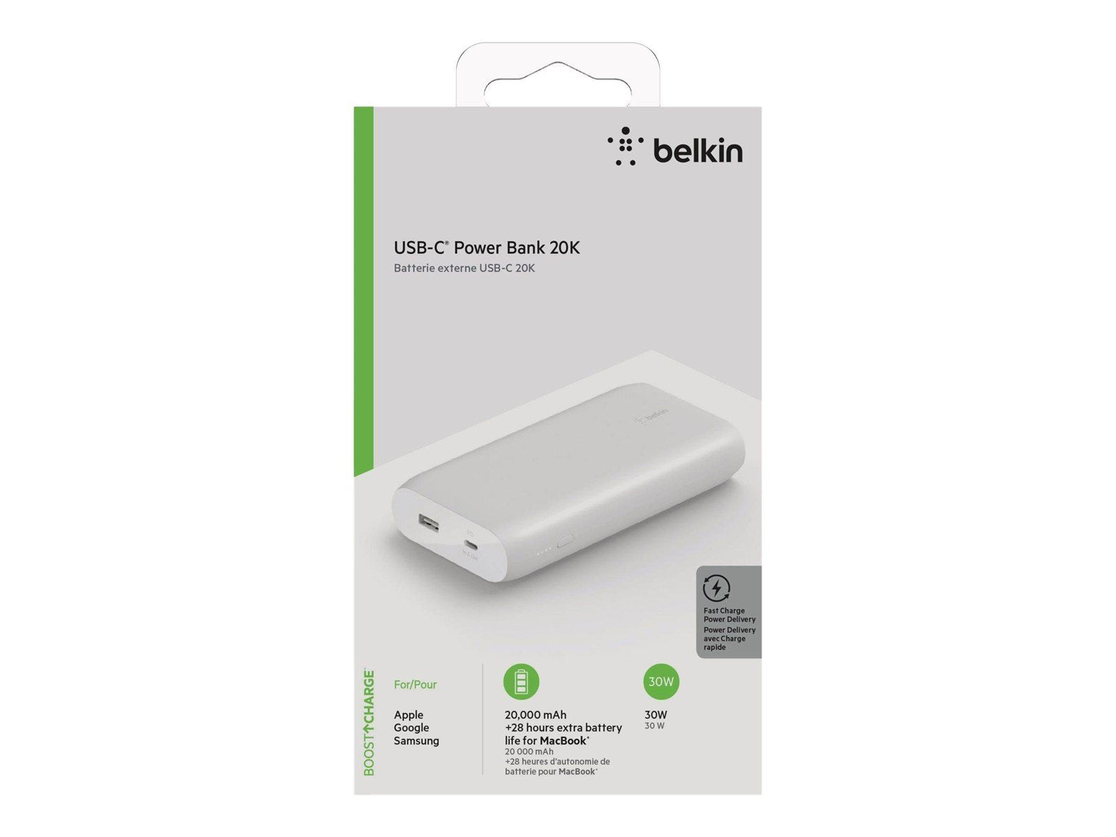 Belkin POWER DELIVERY POWER BANK 20.000 MAH 30W Powerbank (Akku) - 20000 mAh