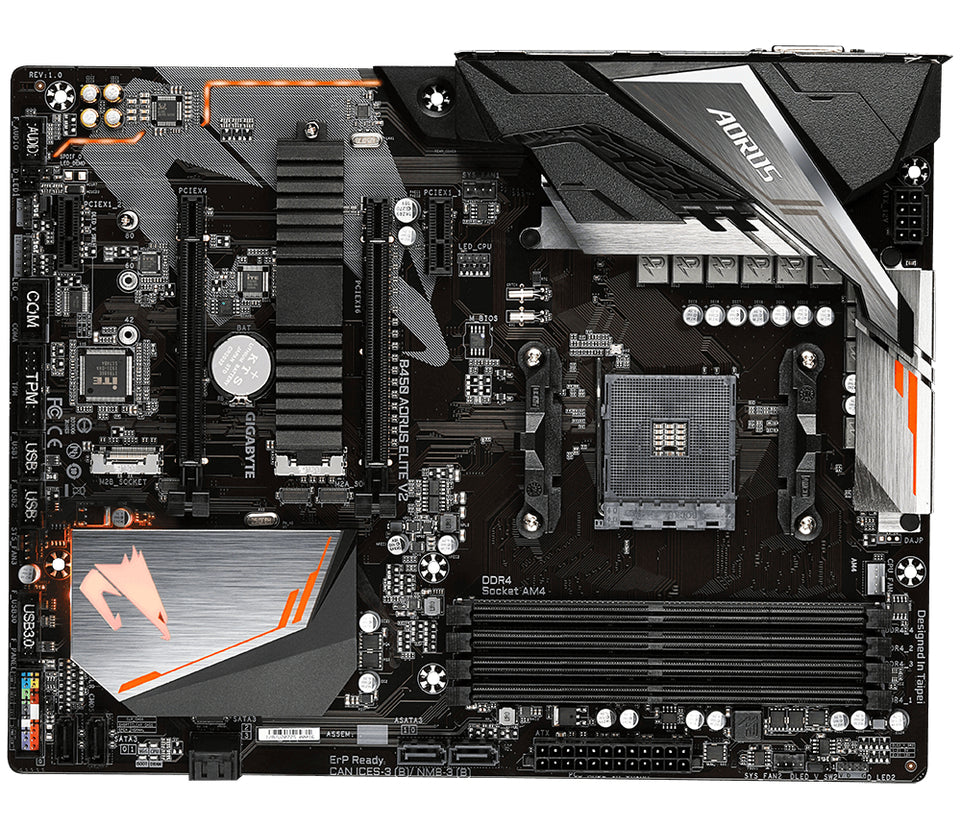 Gigabyte B450 AORUS ELITE V2         (B450,AM4,ATX,DDR4)