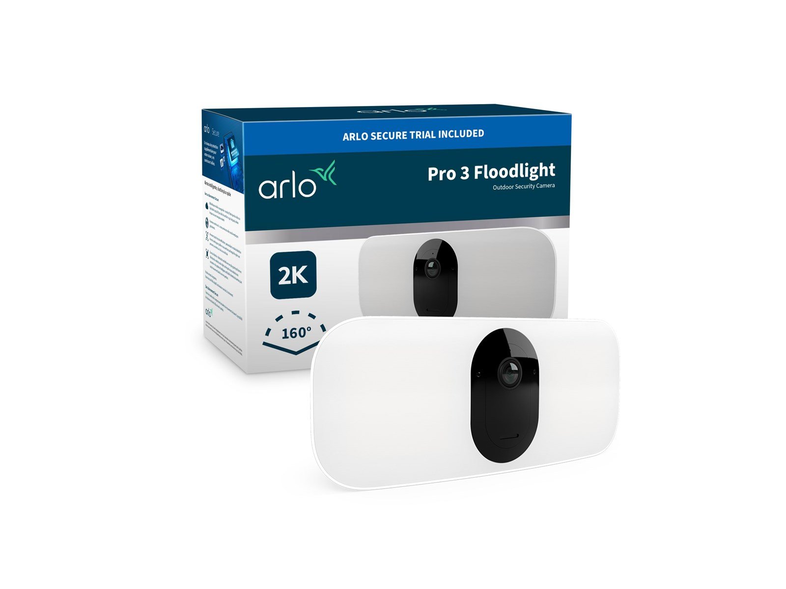 Arlo Pro 3 Floodlight Camera - White