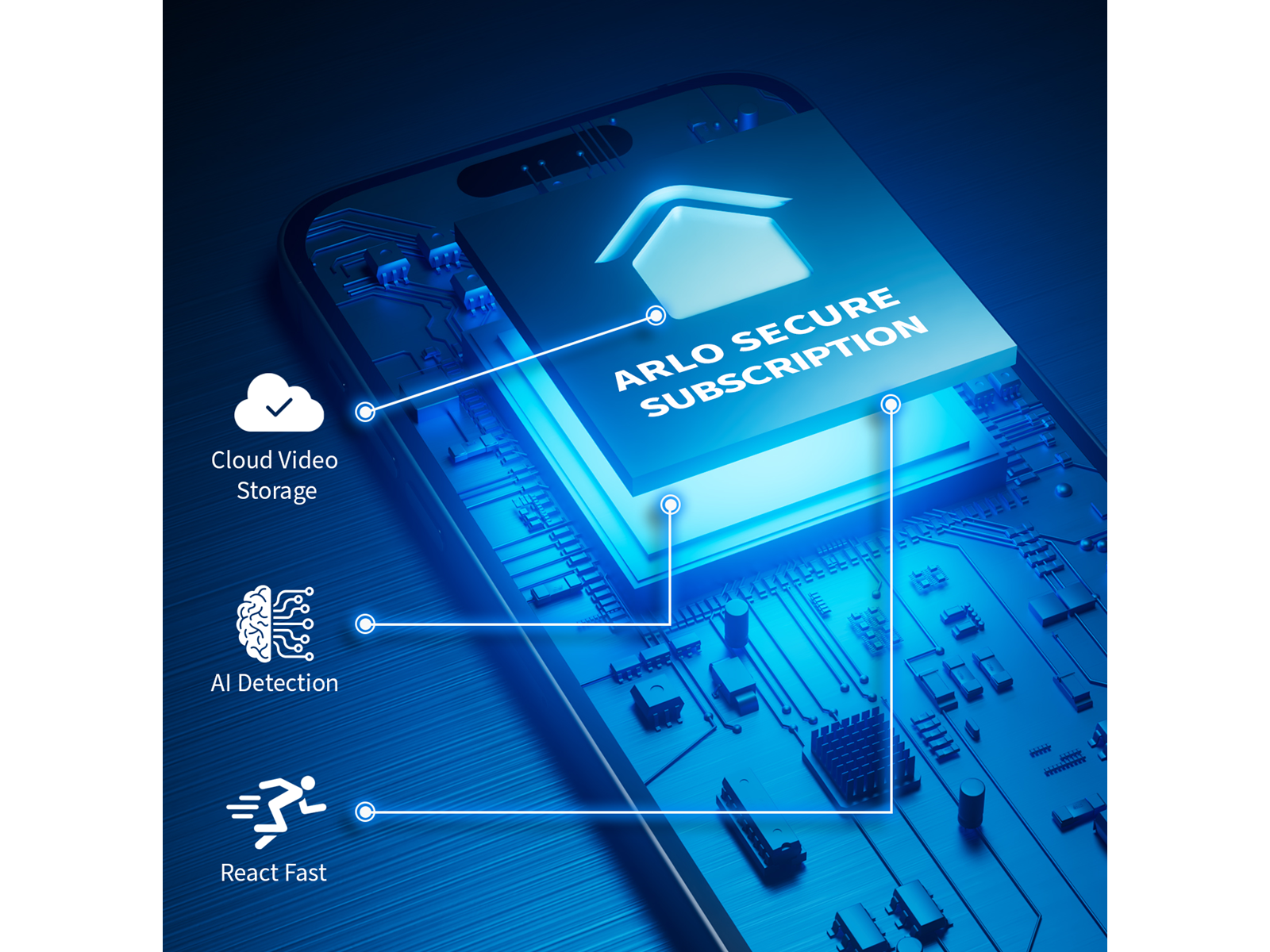 Arlo Pro 3 Floodlight Camera - White