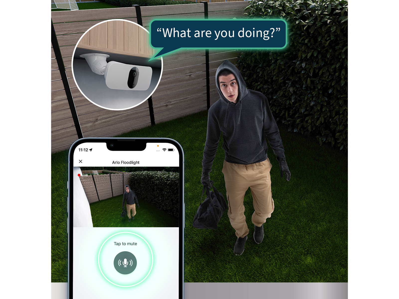 Arlo Pro 3 Floodlight Camera - White