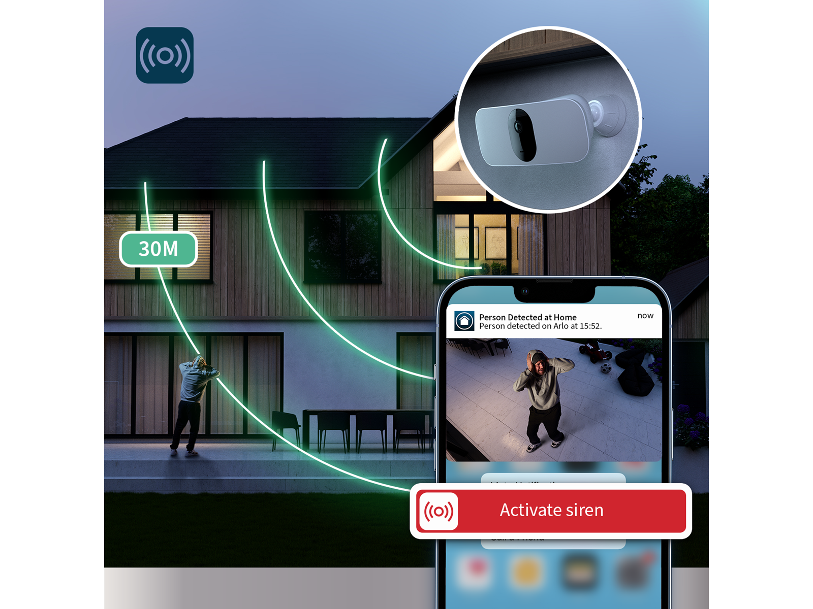 Arlo Pro 3 Floodlight Camera - White