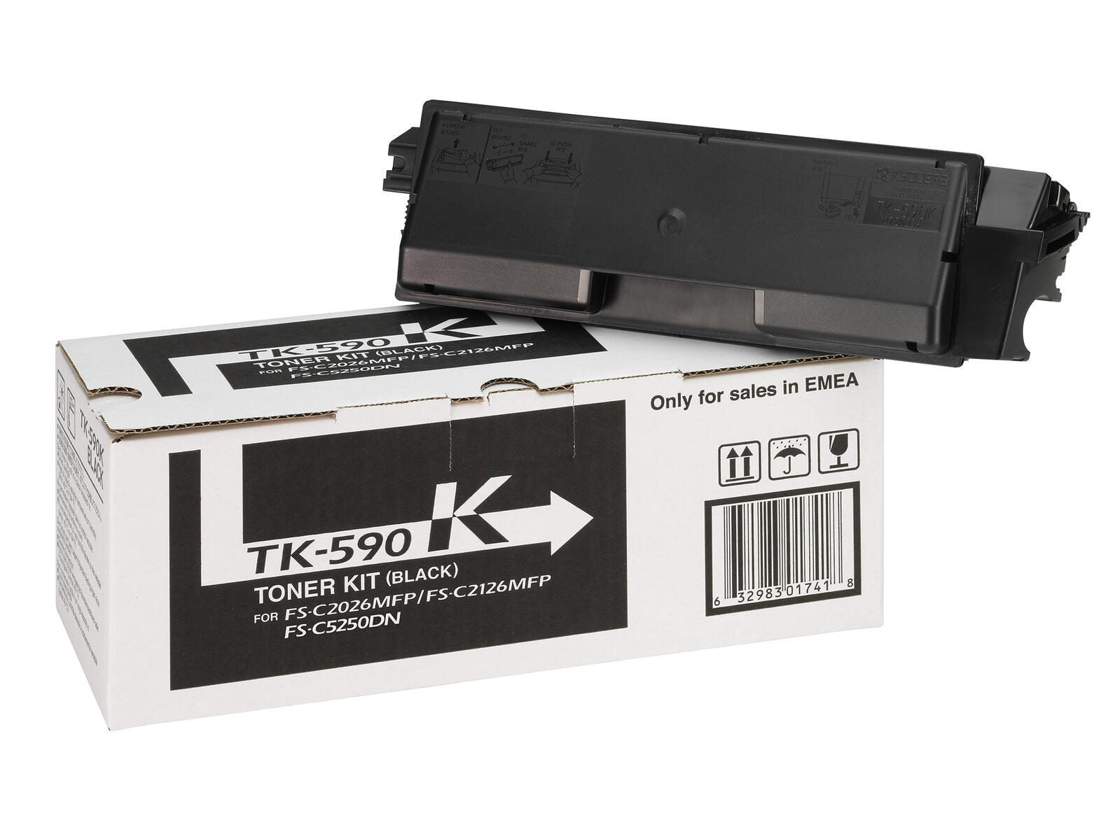 Kyocera Original TK-590K Toner - schwarz (1T02KV0NL0)