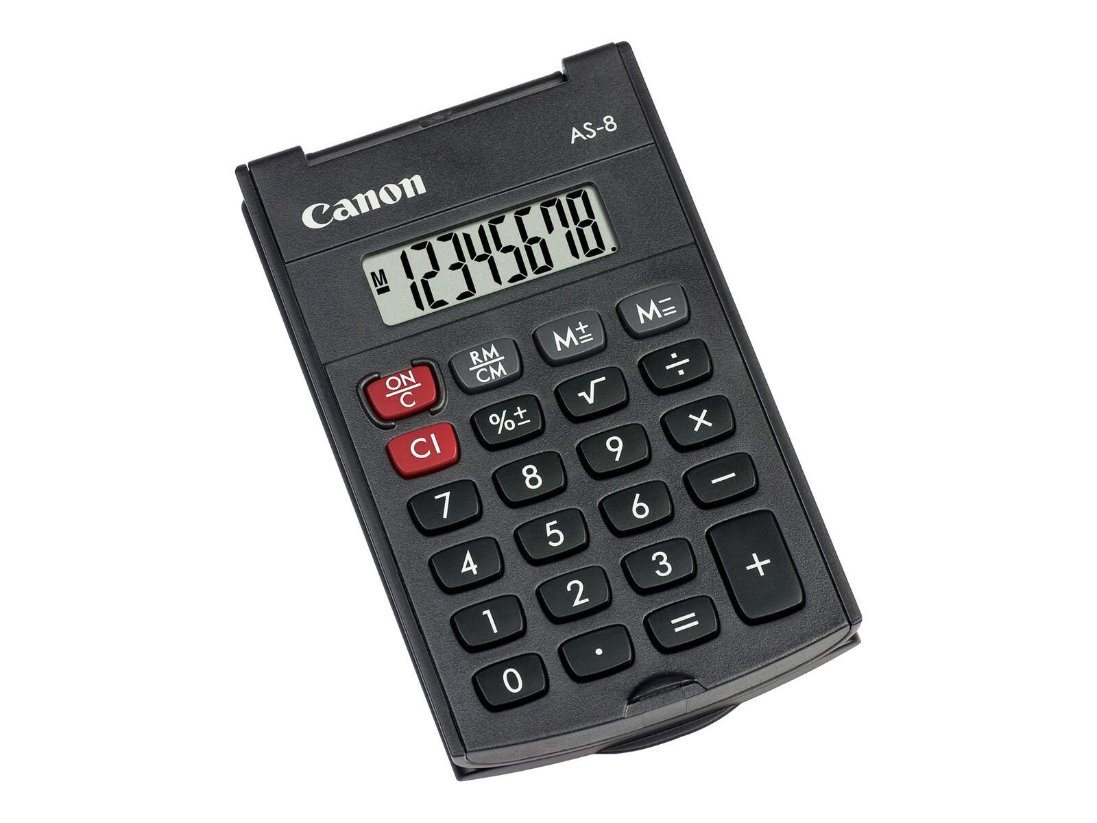 Canon AS-8 Wirtschaftlicher Rechner 8 Stellen Batteriebetrieben