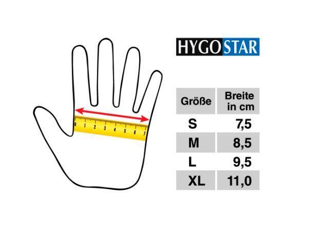 HYGOSTAR unisex Einmalhandschuhe ELASTIC weiß Größe L - 100 Stück