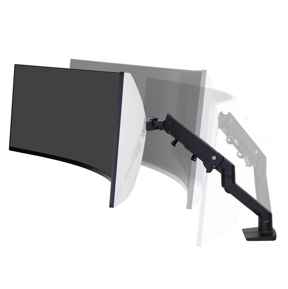 Ergotron HX Monitor Arm mit HD-Gelenk Tischhalterung mit CF-Technologie für 124,46 cm (49') Curved Monitore