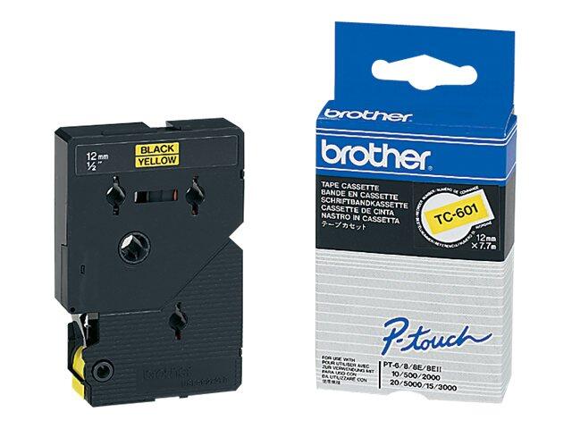 Brother Original P-Touch Farbband schwarz auf gelb (TC-601)