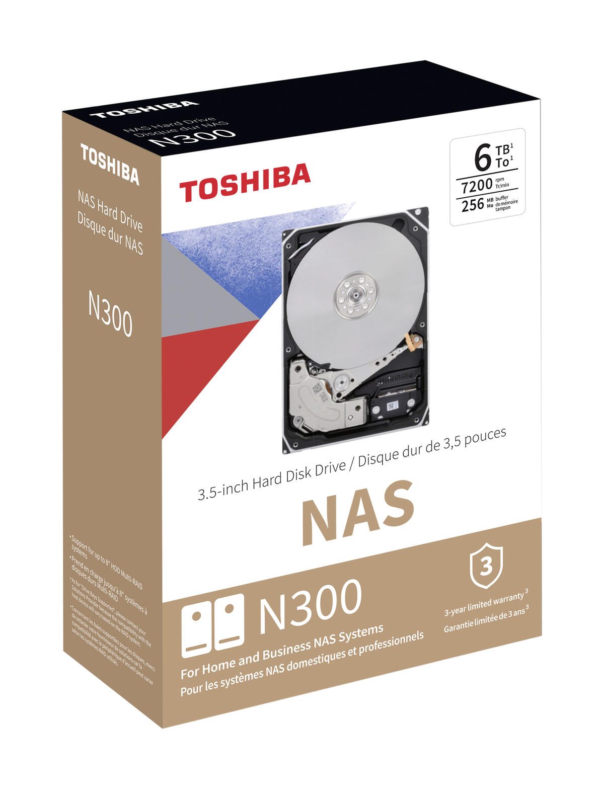 Toshiba N300 NAS - 6 TB, retail
