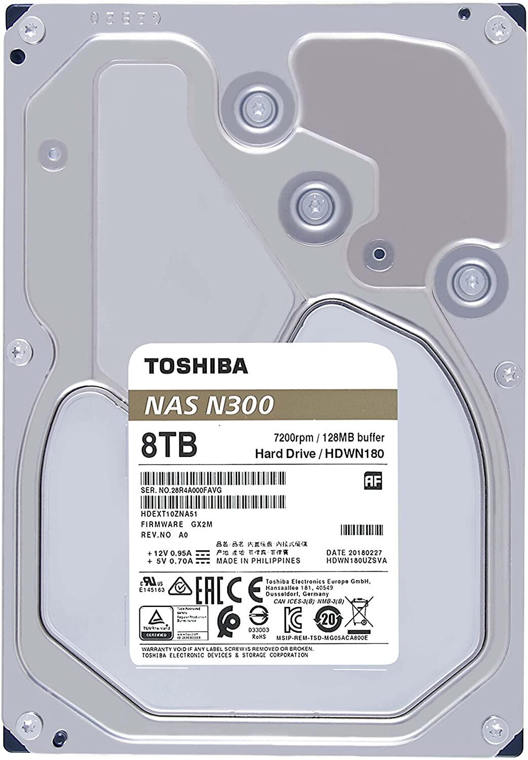 Toshiba N300 NAS Systems 8TB, bulk