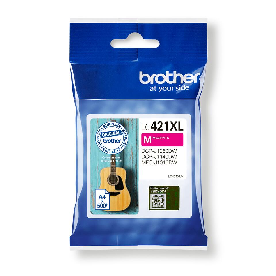 Brother Original LC-421XLM Druckerpatrone magenta 500 Seiten (LC421XLM)