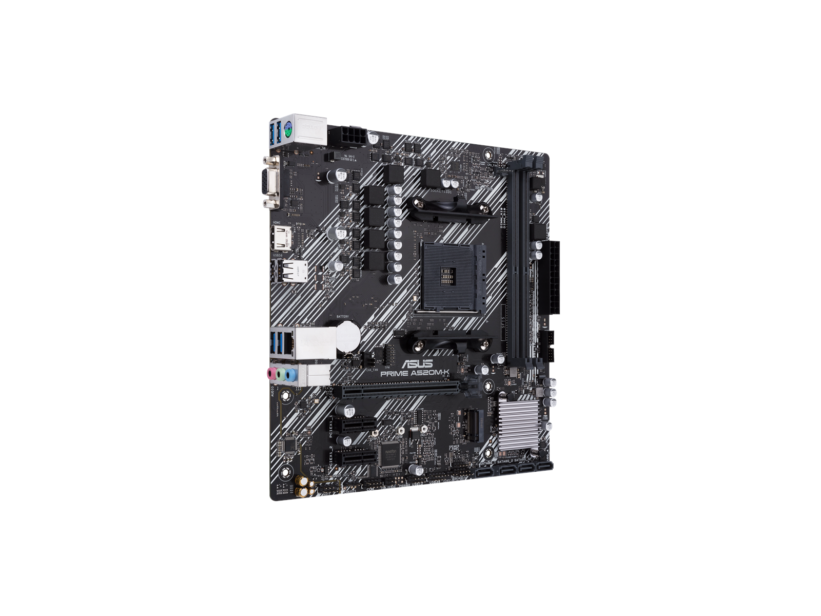 ASUS PRIME A520M-K Mainboard - AMD A520 - AMD AM4 socket - DDR4 RAM - Micro-ATX