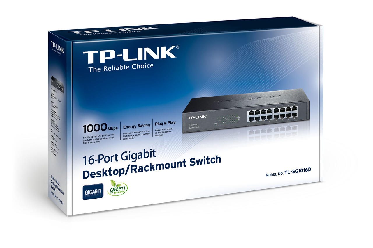 TP-LINK TL-SG1016D 16-Port Gigabit Switch