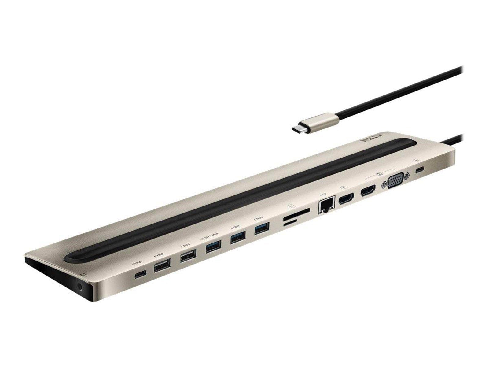ATEN USB-C Multiport Dock with Power Pass-Through