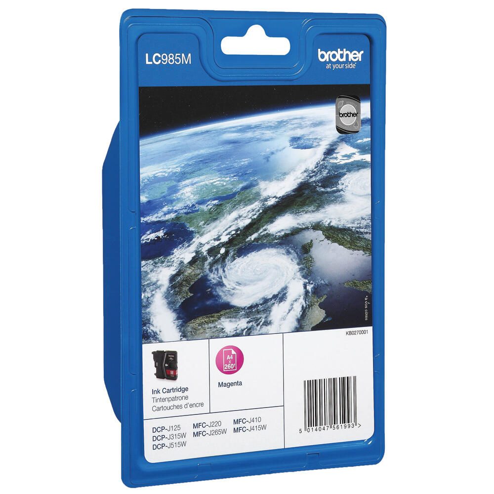 Brother Original LC-985M Druckerpatrone magenta 260 Seiten (LC985M)