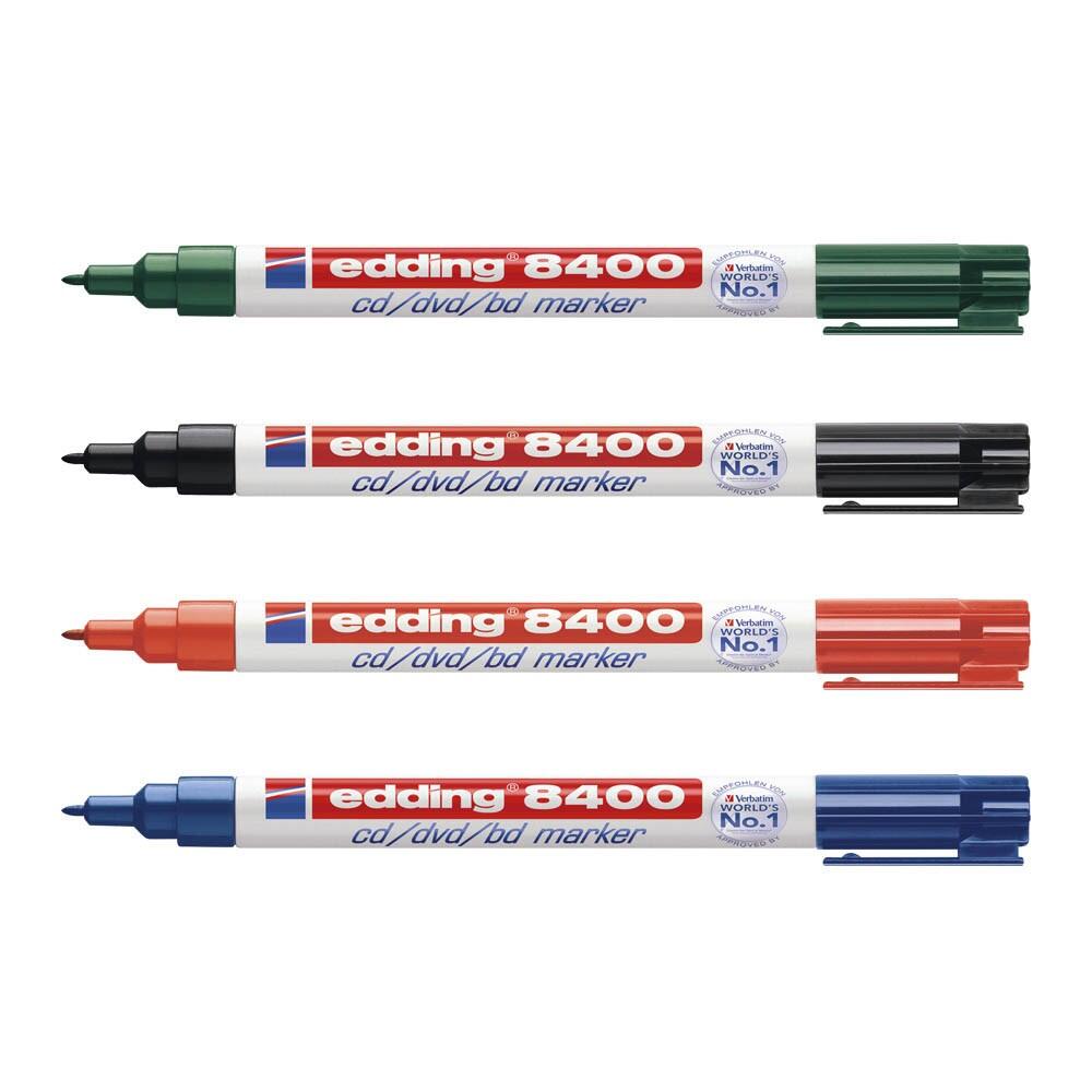 edding 8400 CD-Marker farbsortiert 0,5 - 1,0 mm - 4 Stück