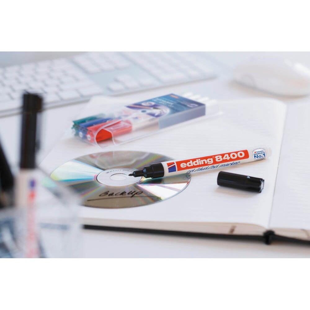 edding 8400 CD-Marker farbsortiert 0,5 - 1,0 mm - 4 Stück