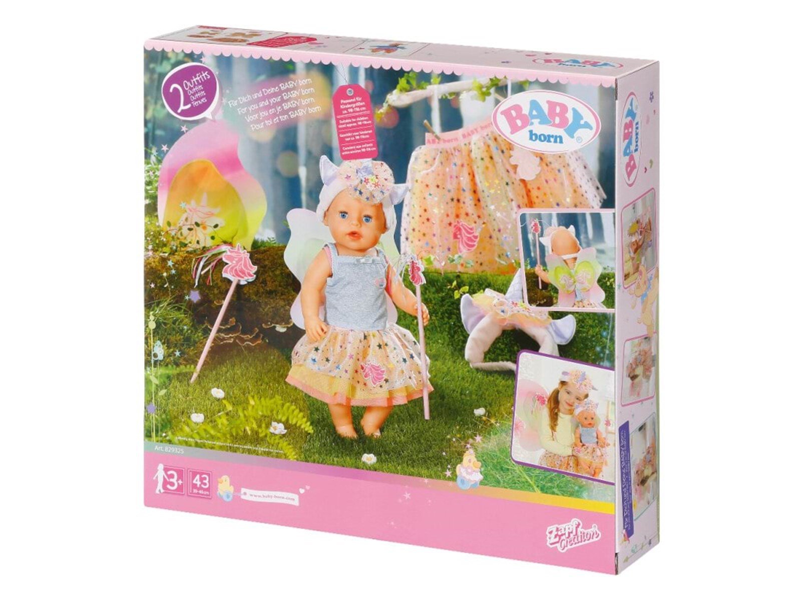 Baby Born Einhorn Wertset für Kind und Puppe