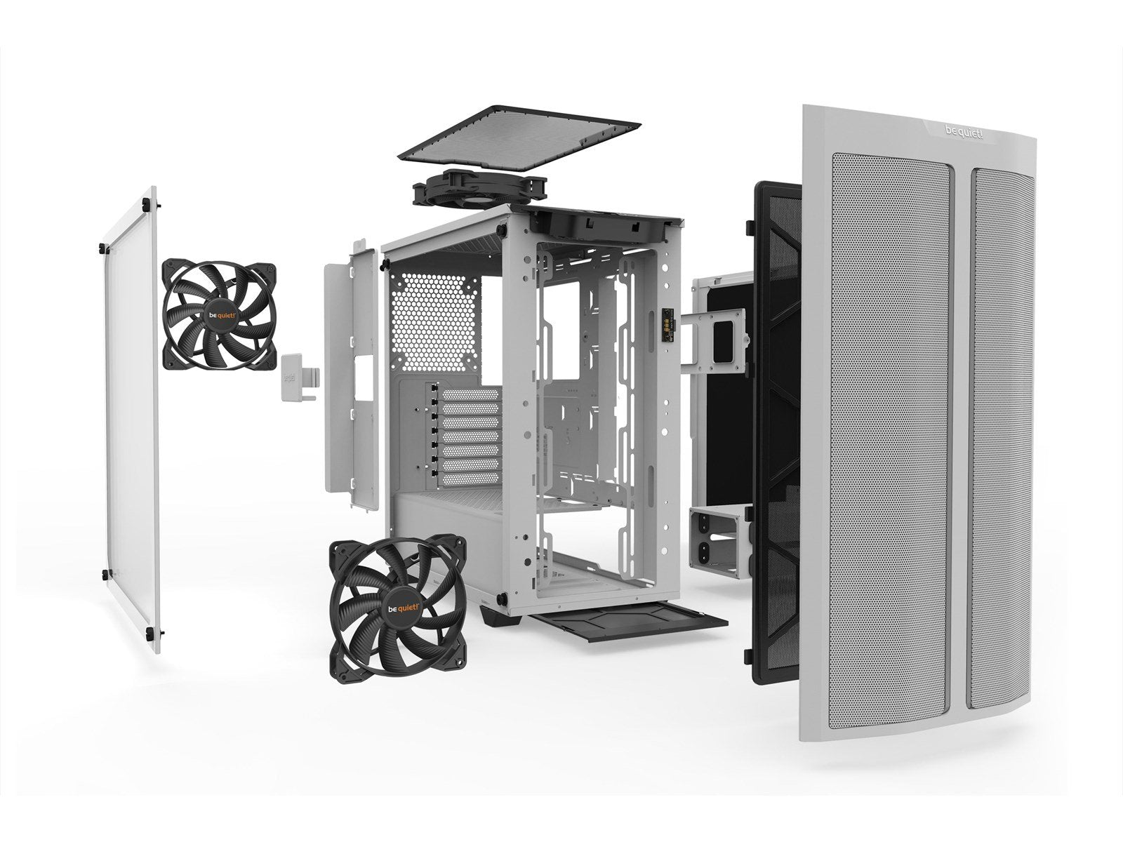be quiet! Pure Base 500DX TG - White - Gehäuse - Miditower - Weiß