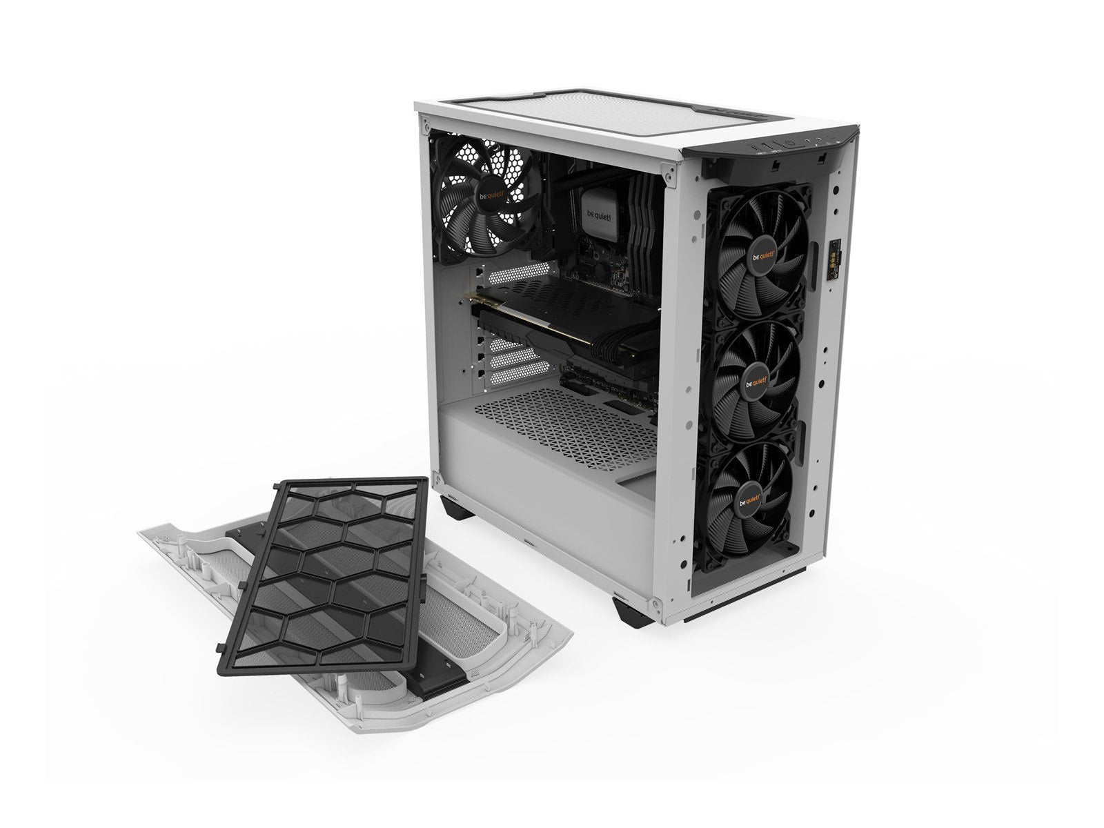 be quiet! Pure Base 500DX TG - White - Gehäuse - Miditower - Weiß
