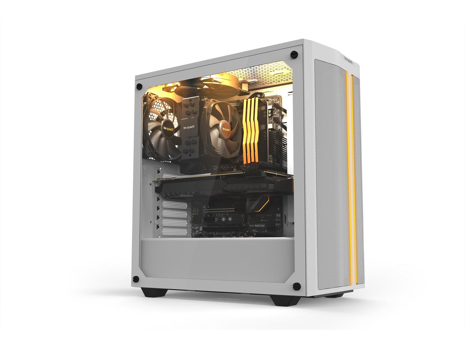be quiet! Pure Base 500DX TG - White - Gehäuse - Miditower - Weiß