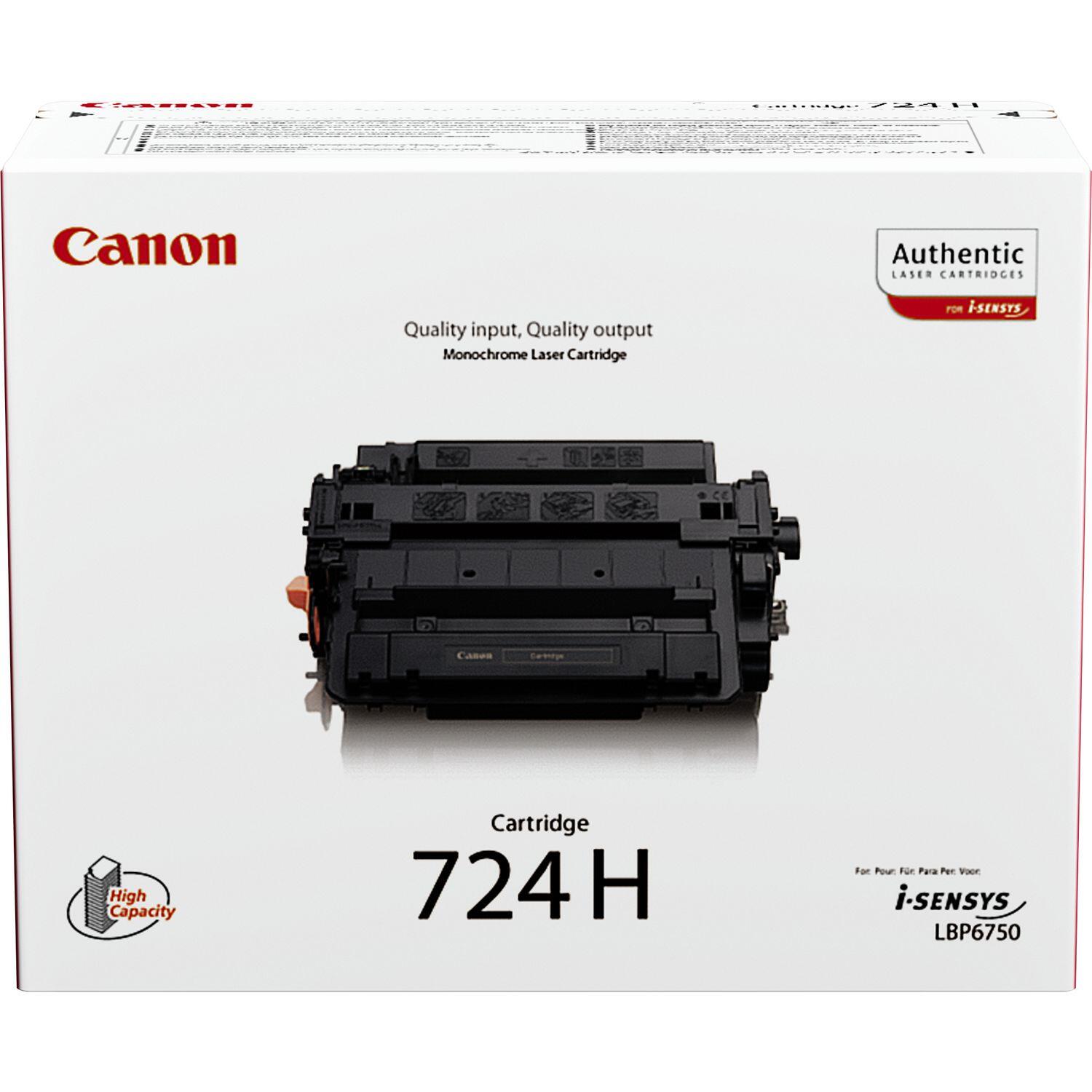 Canon Original Toner 724H schwarz hohe Ergiebigkeit 12.500 Seiten (3482B002)