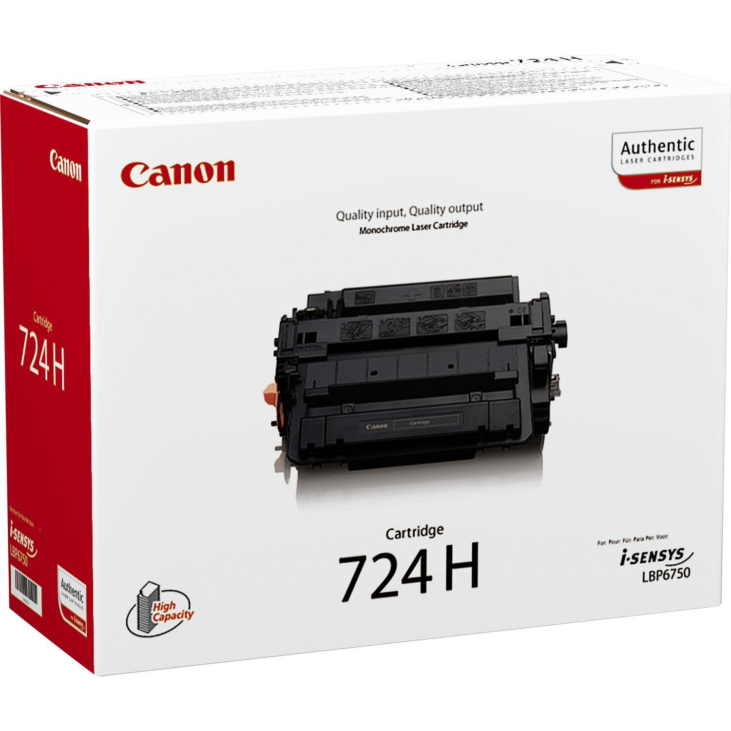 Canon Original Toner 724H schwarz hohe Ergiebigkeit 12.500 Seiten (3482B002)