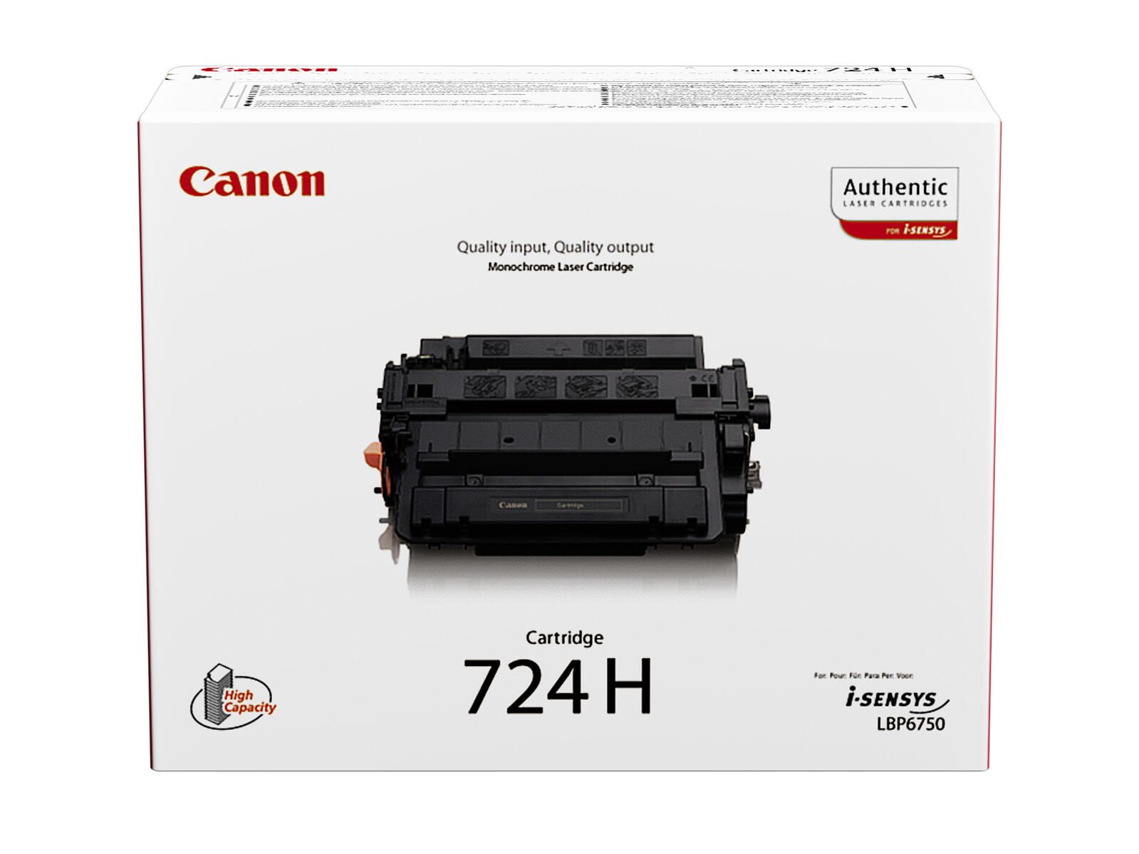Canon Original Toner 724H schwarz hohe Ergiebigkeit 12.500 Seiten (3482B002)
