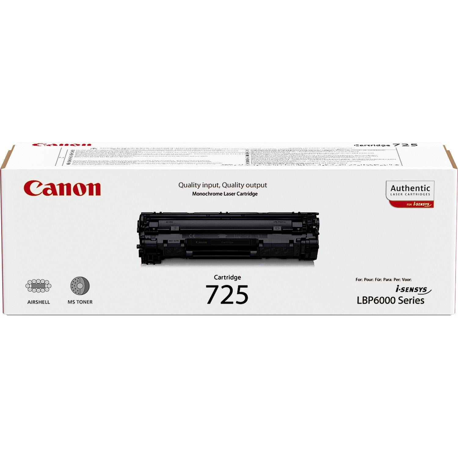 Canon Original Toner 725 schwarz 1.600 Seiten (3484B002)