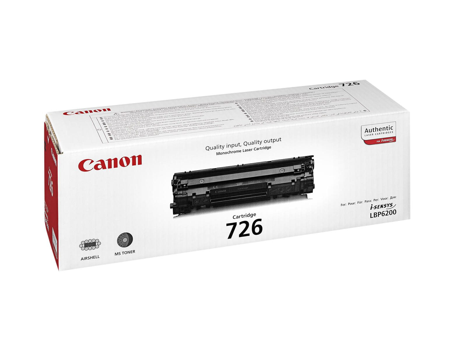 Canon Original Toner 726 schwarz 2.100 Seiten (3483B002)