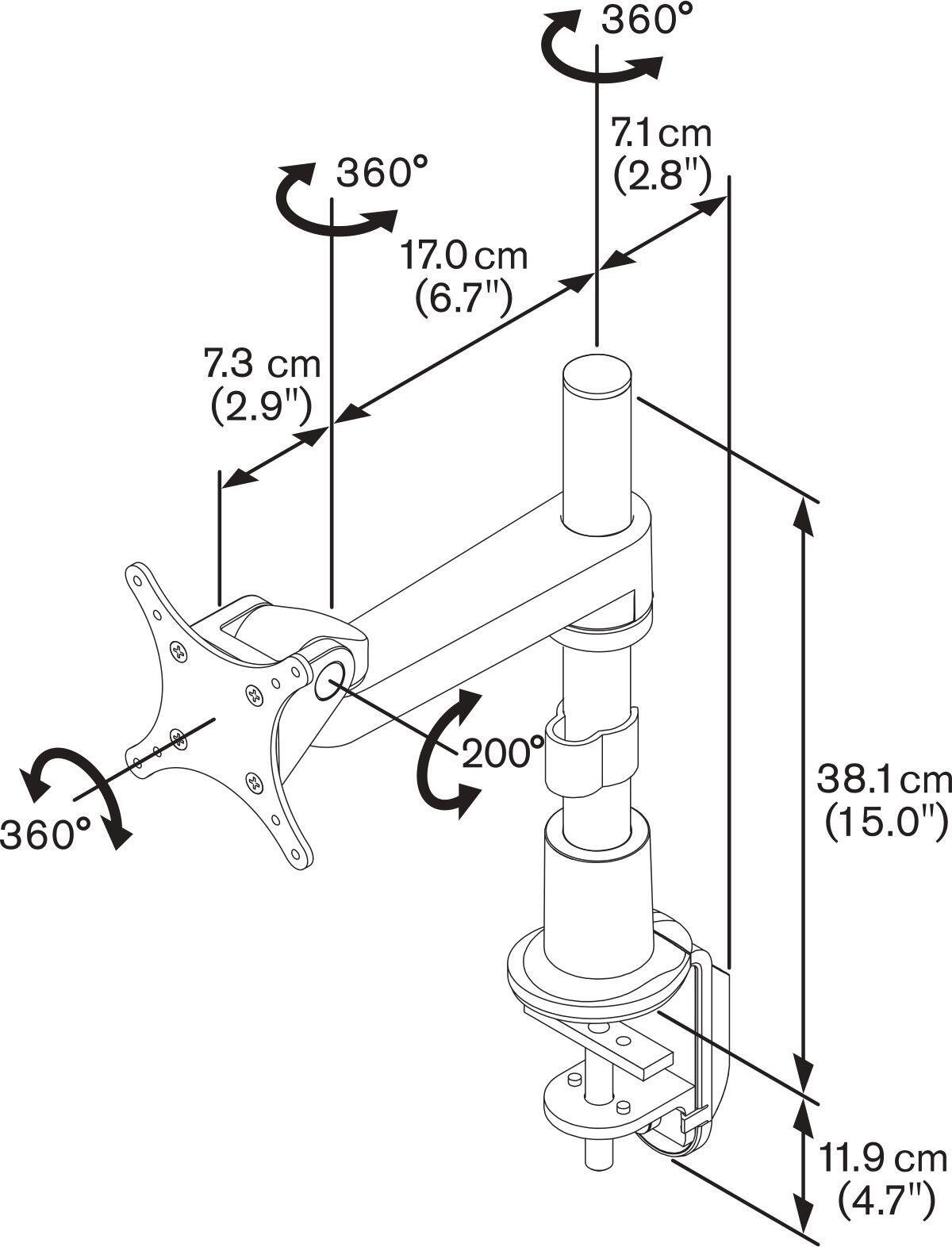 Vogel's PFD 8522 Monitor-Halterung für 25-66 cm (10-26')
