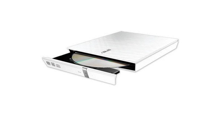 ASUS SDRW-08D2S-U EXT Slim USB Lite White Retail Wave- extern re