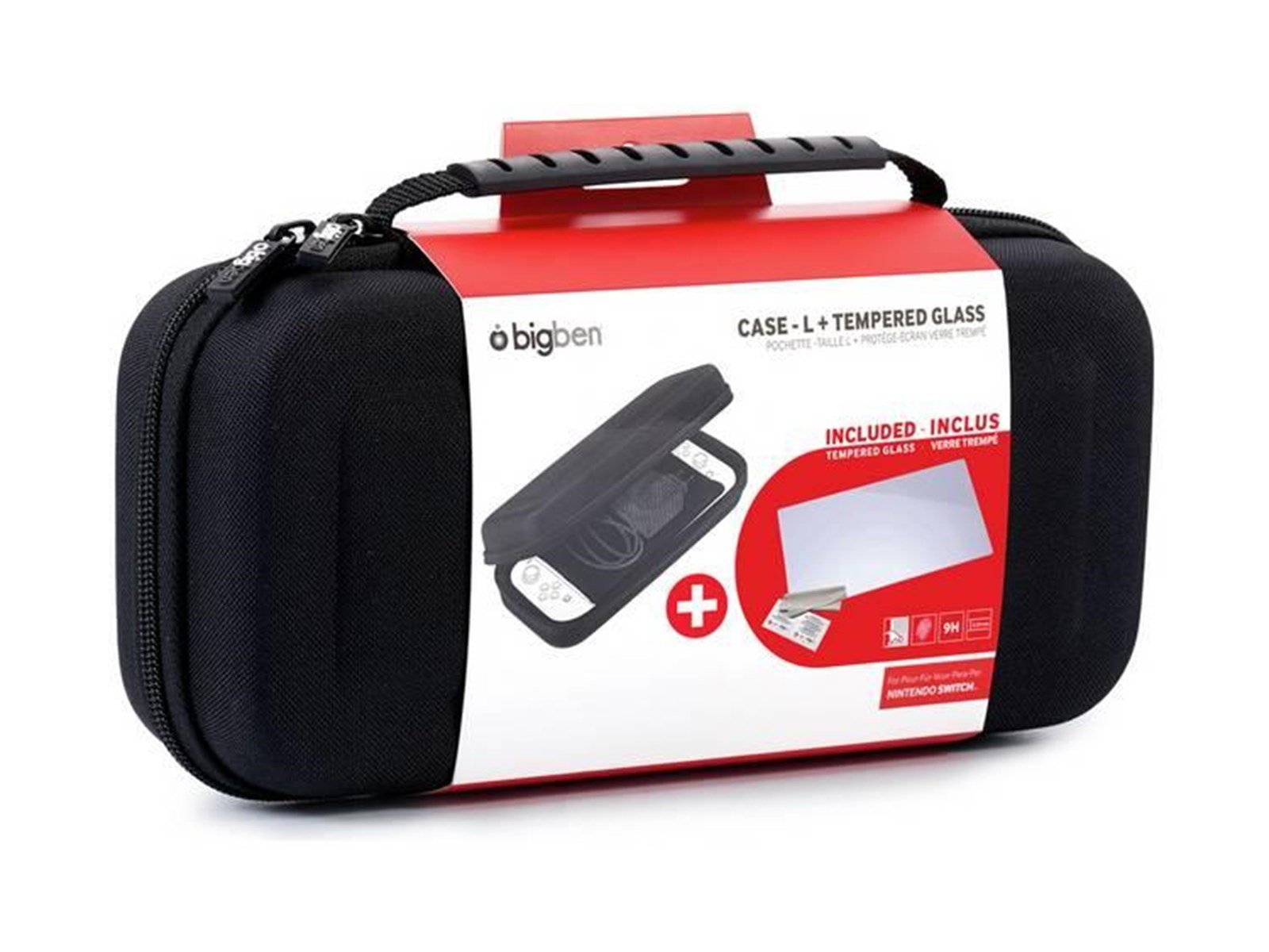 BigBen Interactive Nintendo Switch Big Ben Protection Kit (Case - L + Tempered Glass)