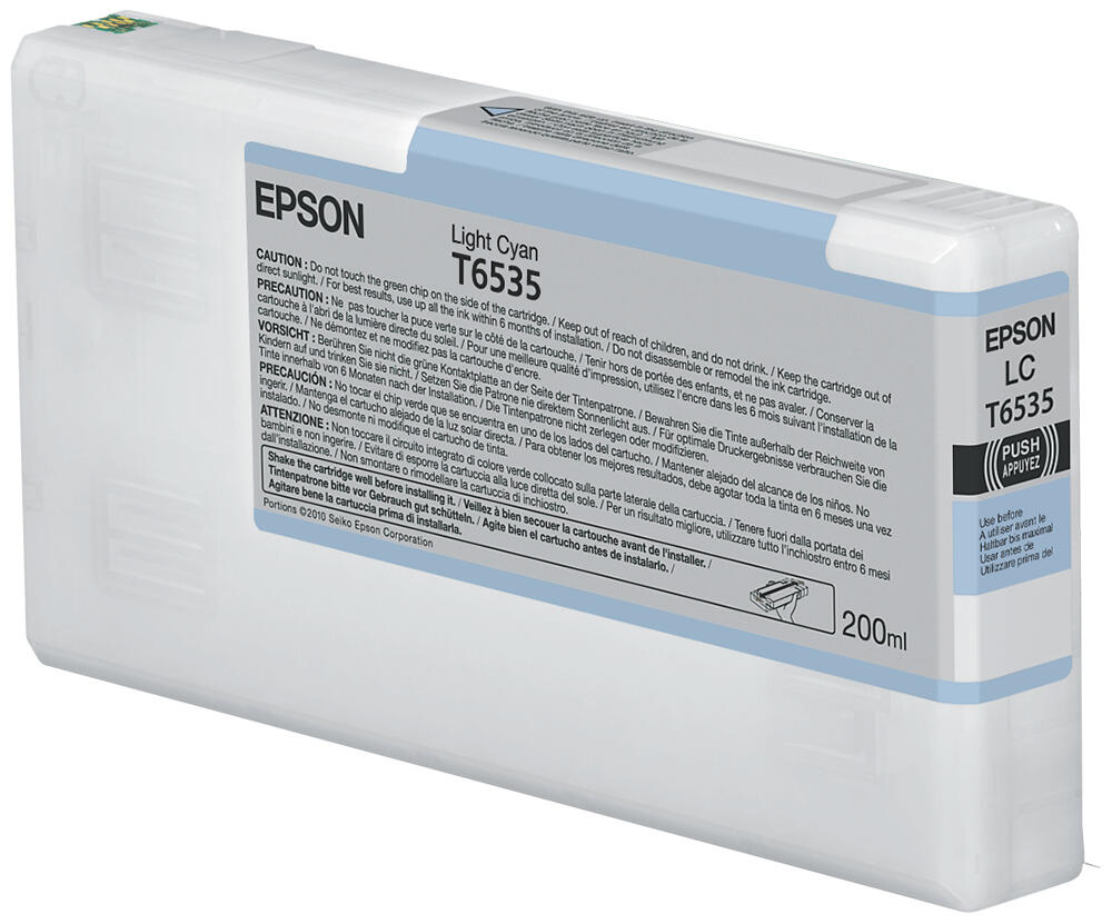 Epson Original UltraChrome Druckerpatrone cyan hell 200ml (C13T653500)